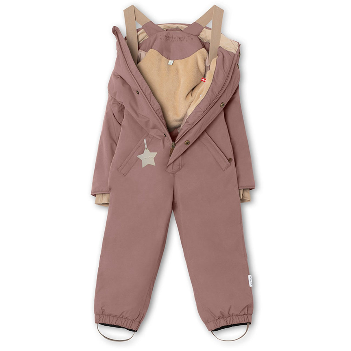 Mini A ture Light plum Wanni Fleece Snowsuit