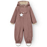 Mini A ture Light plum Wisti Fleece Snowsuit