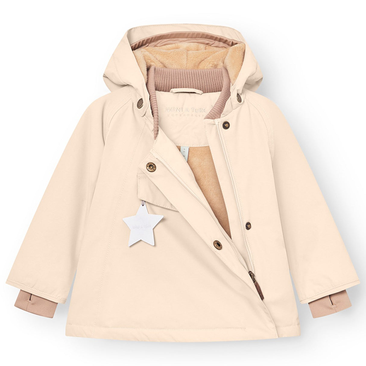 Mini A ture Angora krem Wang Fleece Winter Jacket