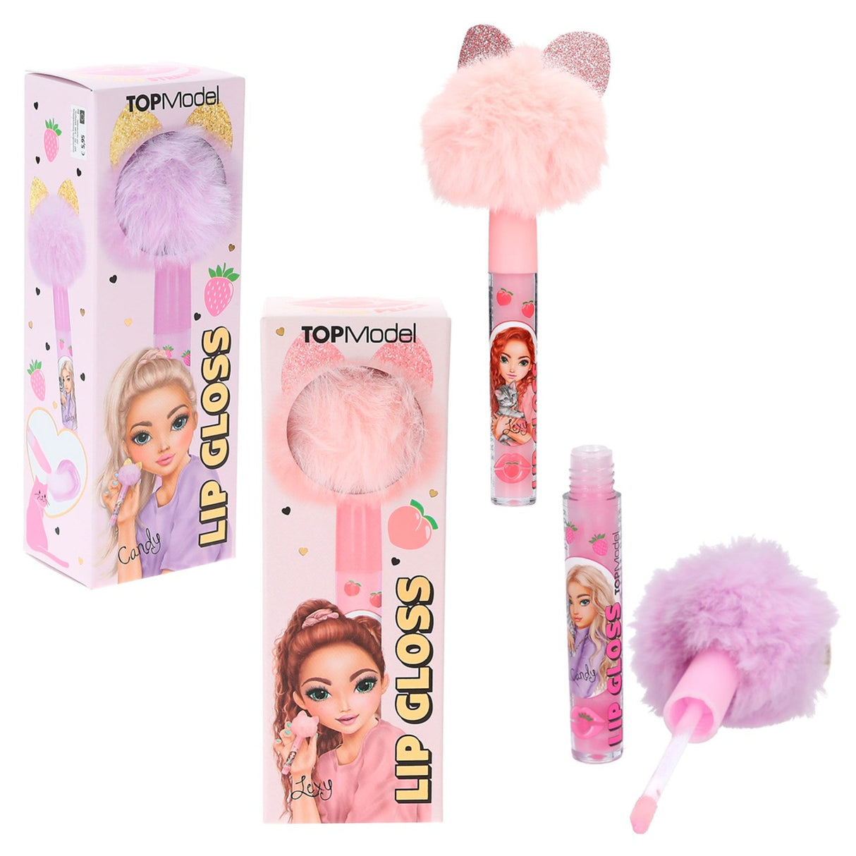 TOPModel Lipgloss m/Pompom BEAUTY and ME