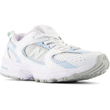 New Balance 530 Kids Bungee Lace Sneakers White