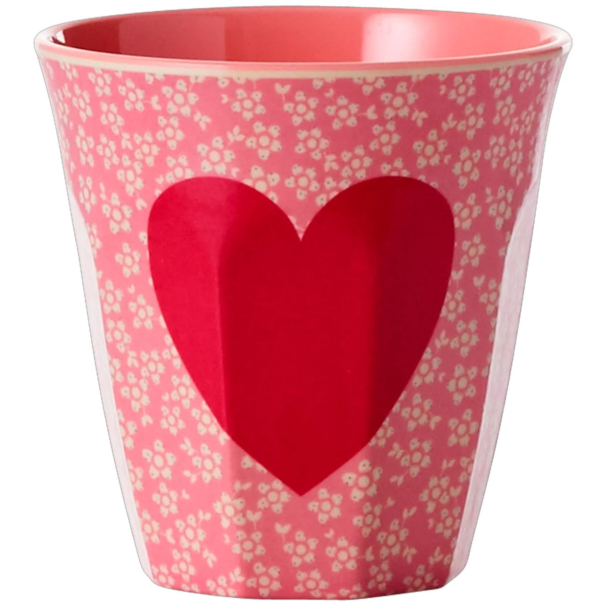 Rice Melamine Cup med hjertetrykk - Medium - 250 ml