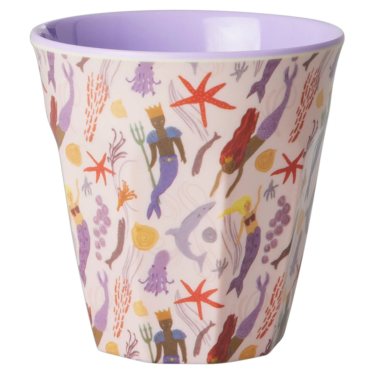 Rice Melamine Cup med havfruetrykk - Medium - 250 ml