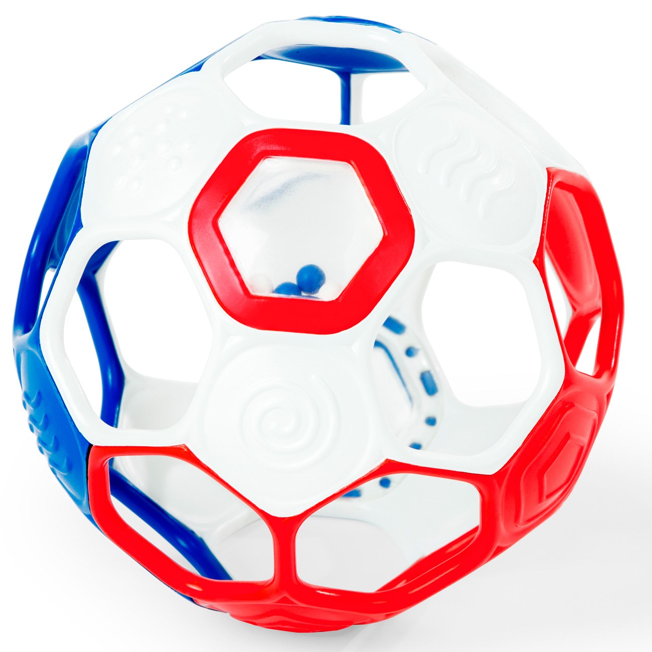 Oball Fotball (Rød / Hvit / Blå)
