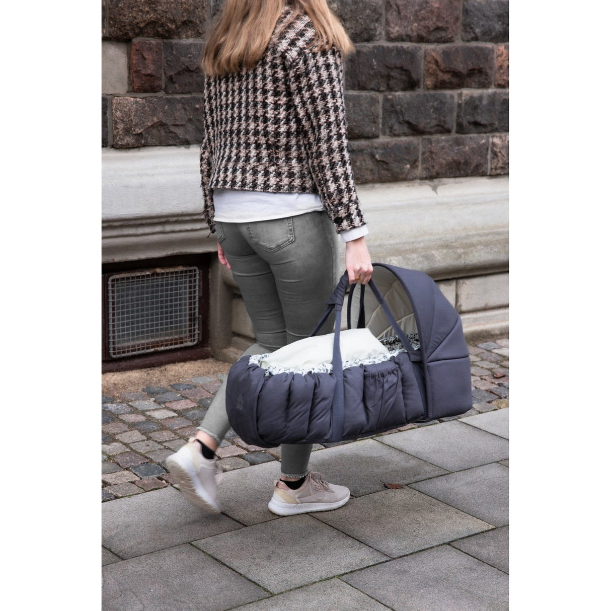 Sebra Blue Olive Hette For 3-In-1 Baby Nest