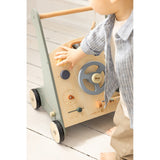 Sebra Wooden Activity Walker Bil