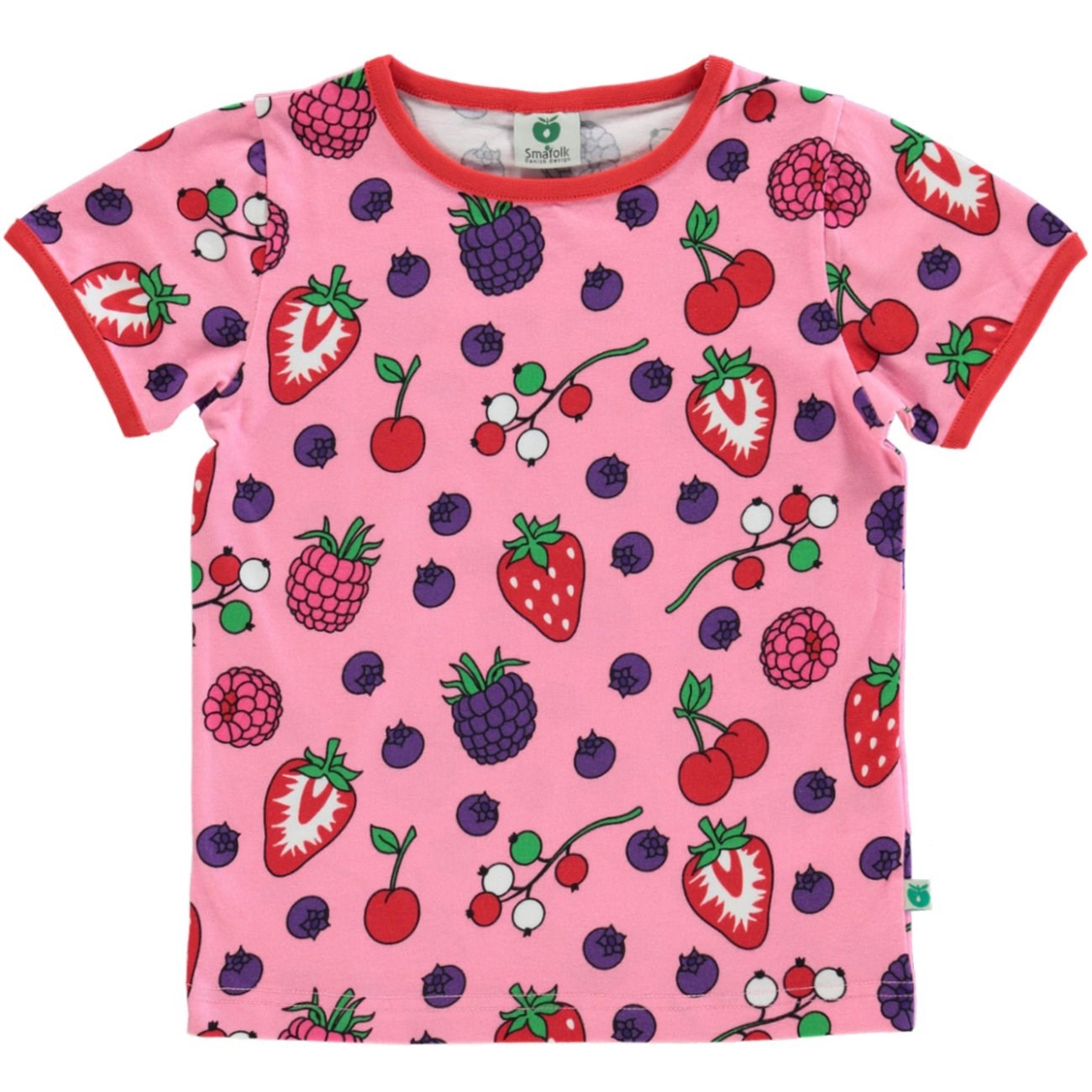 Småfolk Sea Pink T-skjorte Med Bær