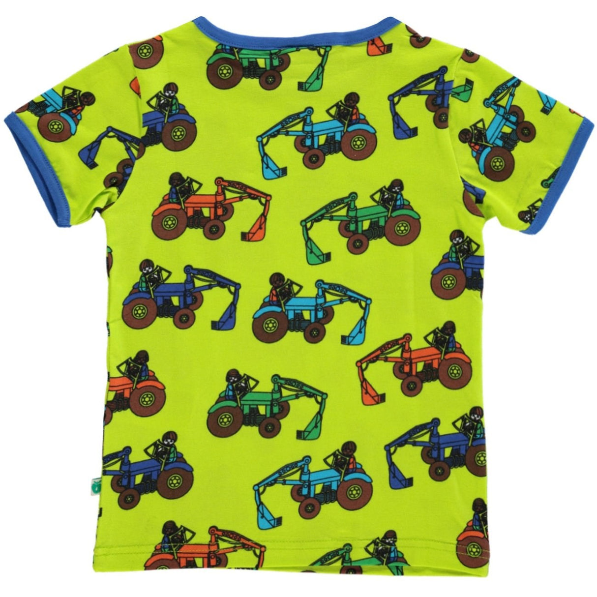 Småfolk Bright Green T-skjorte Med Traktorer 5