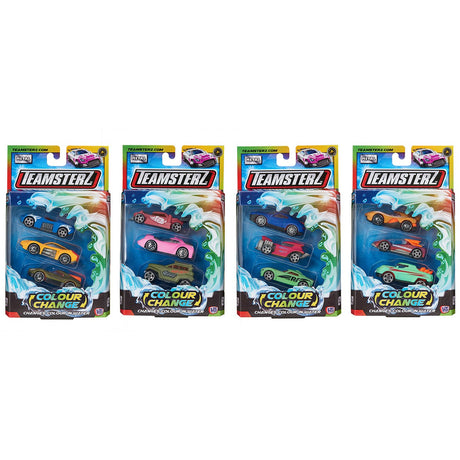 Teamsterz Teamsterz Colour Change die-cast bil - 3 pak