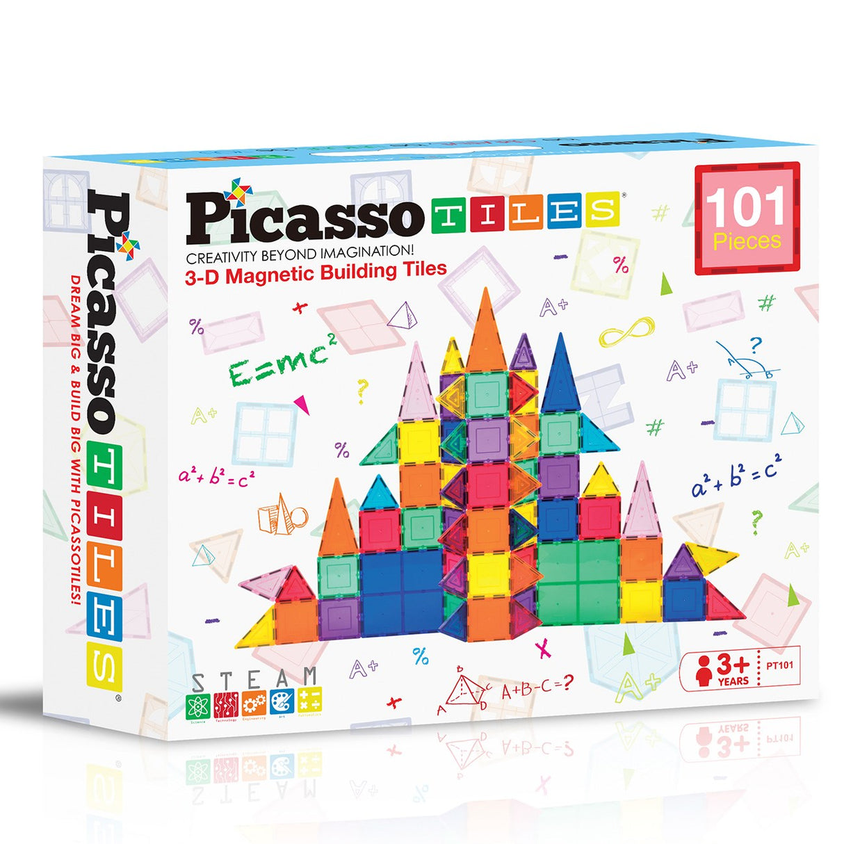 Picasso Tiles   Picasso Tiles Magnetic Tiles set 101pcs
