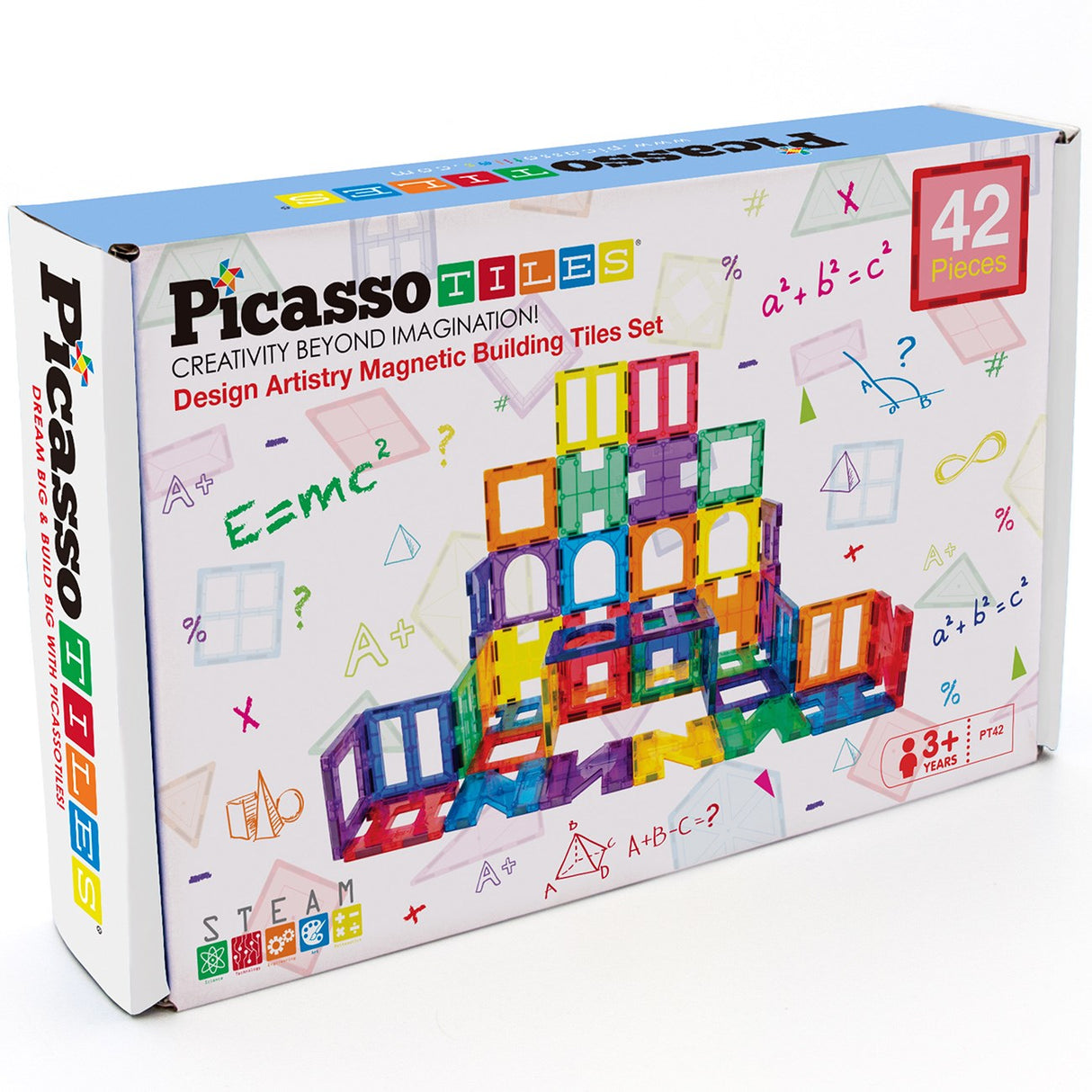 Picasso Tiles Picasso Tiles Artistry Magnetic Tiles set 42pcs