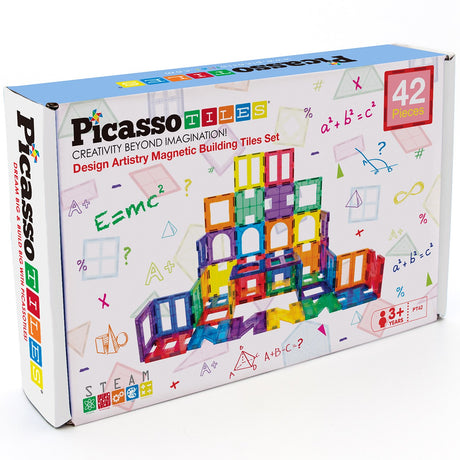 Picasso Tiles   Picasso Tiles Artistry Magnetic Tiles set 42pcs