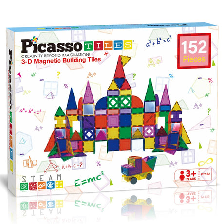 Picasso Tiles   Picasso Tiles 152pc Magnetic Tiles set