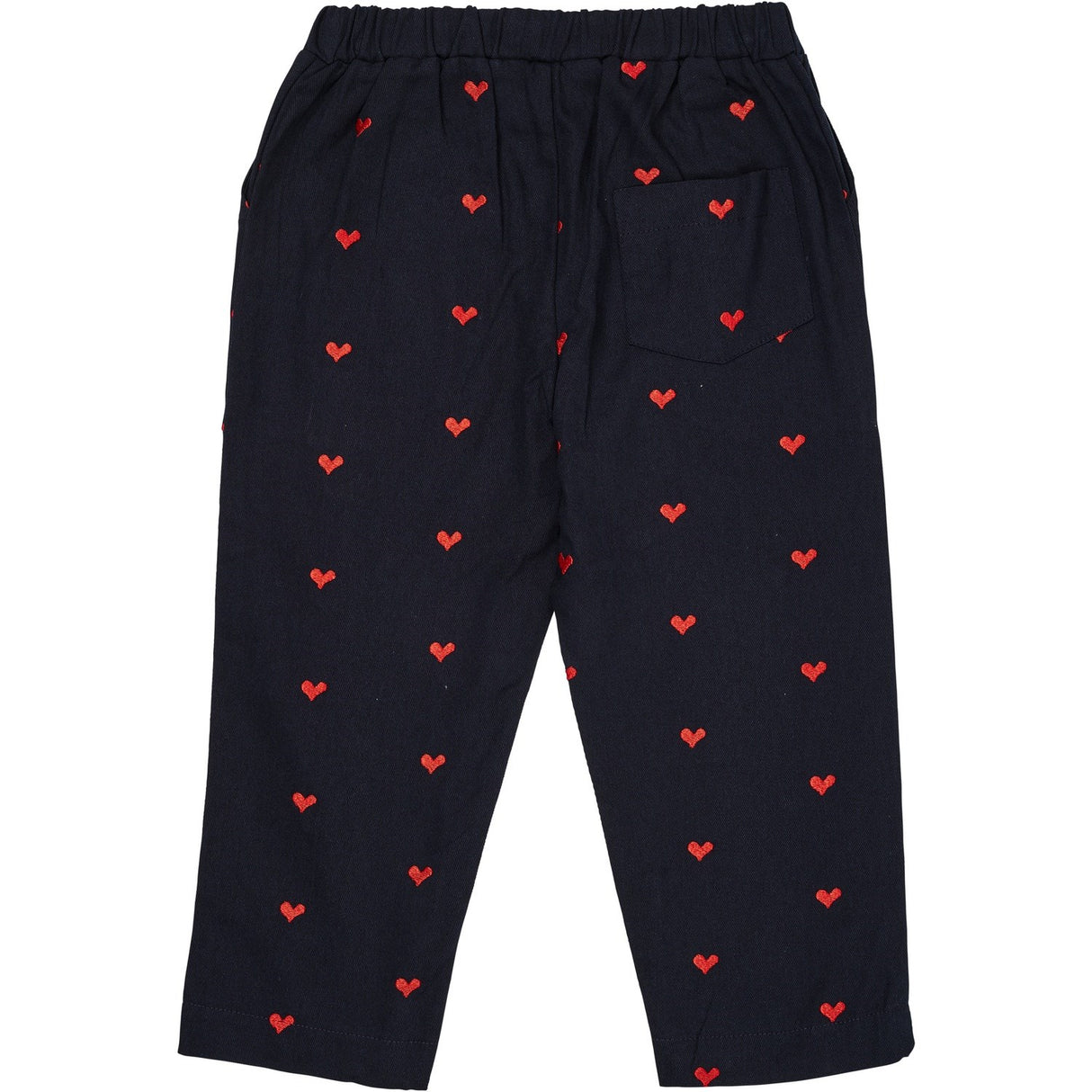 Copenhagen Colors Navy W. Red Hearts Twill Heart Bukser