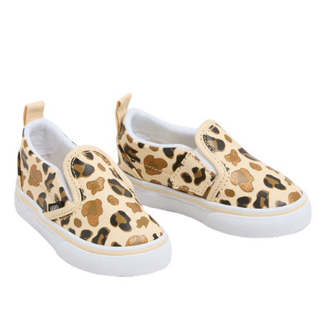 VANS Leopard Glitter BROWN/TRUE WHITE Slip-On V