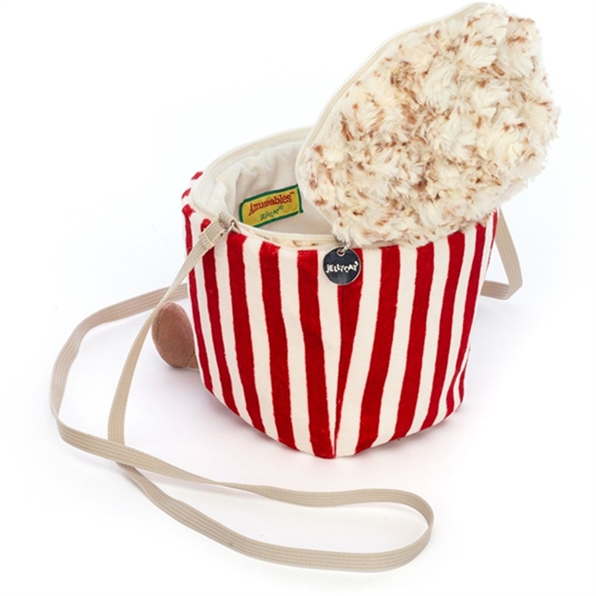 Jellycat Amuseable Popcorn Veske 19 cm 3