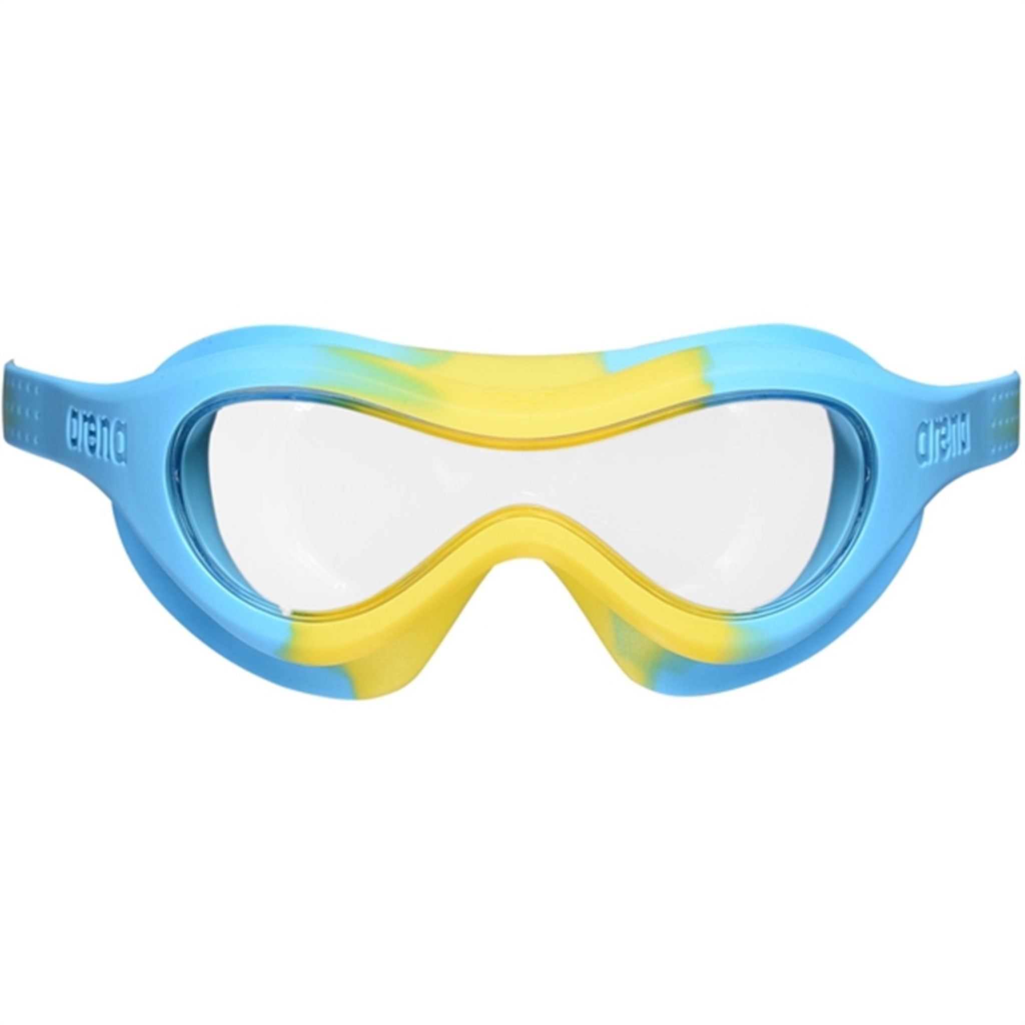 Arena Spider Svømmebriller Kids Mask Clear-Yellow-Lightblue 2