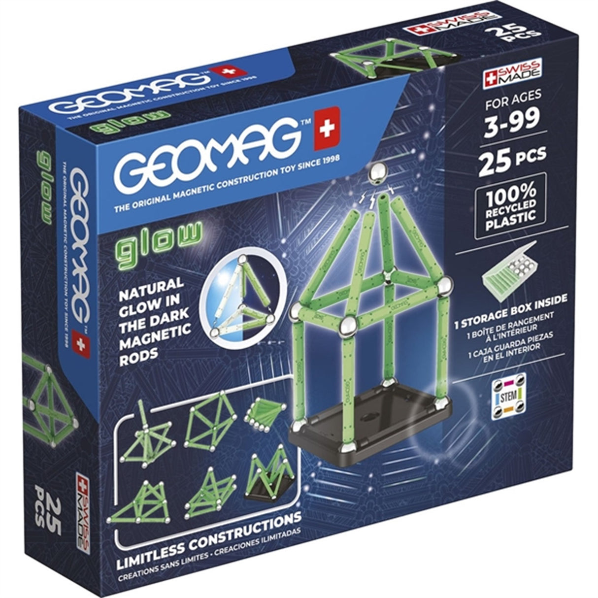 Geomag Glow Recycled 25 pcs