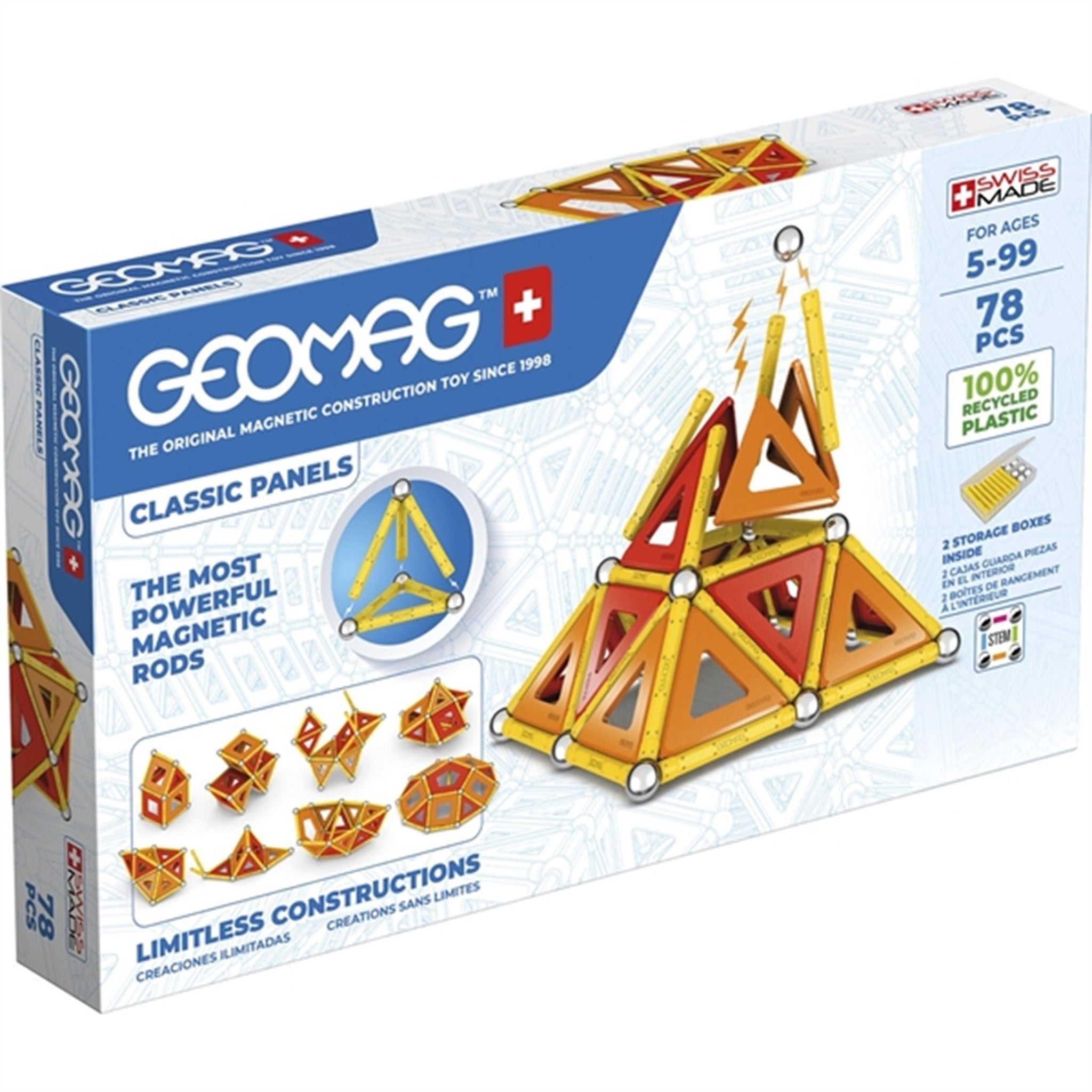Geomag Classic Panels Recycled 78 pcs
