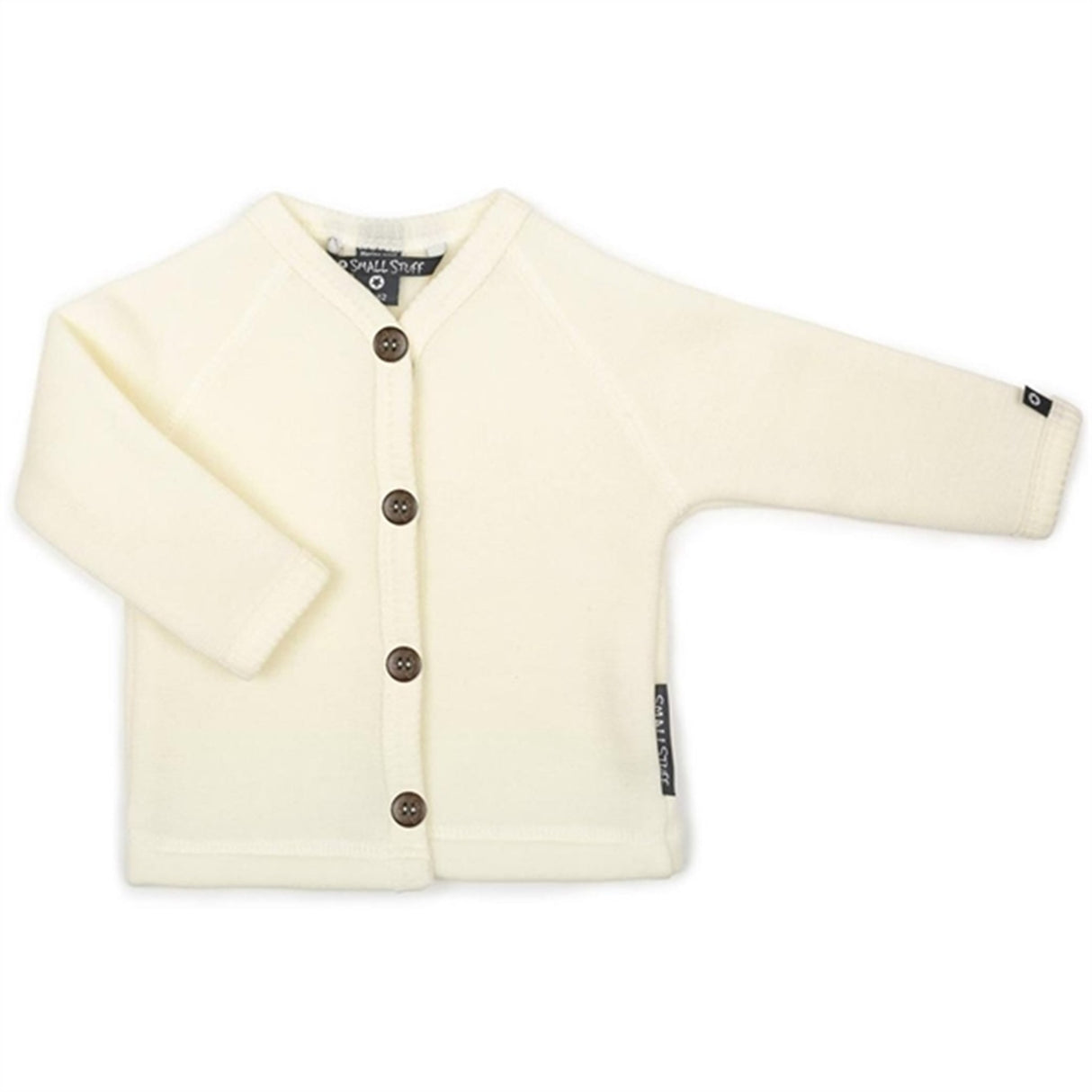 Smallstuff Ull Cardigan med Knapper Off White