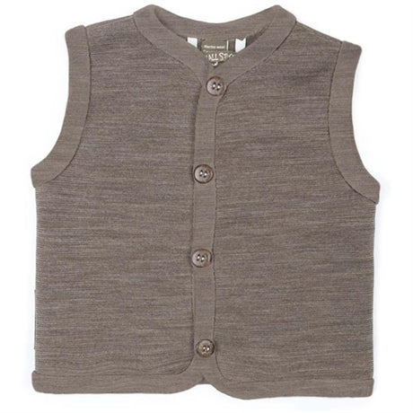 Smallstuff Ull Vest med Knapper Nature