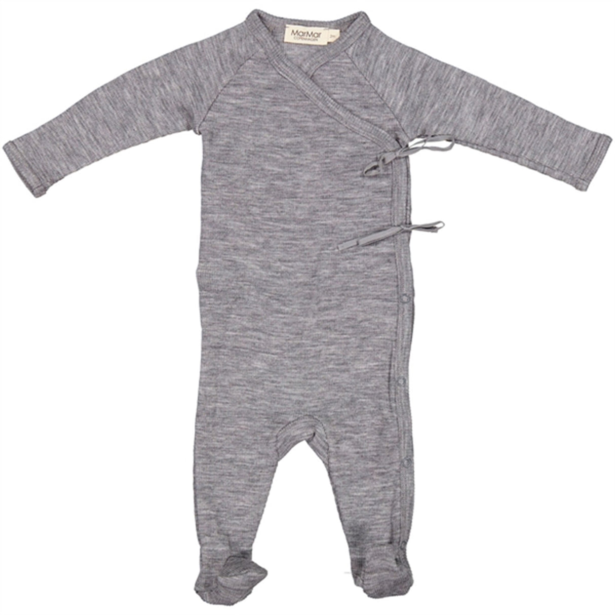 MarMar New Born Wool Rib Grey Melange Rubetta Heldragt