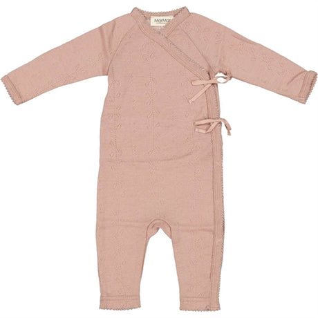 MarMar New Born Wool Pointelle Burnt Rose Rula Heldrakt