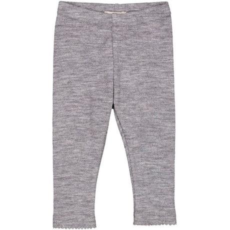 MarMar Wool Pointelle Grey Melange Leggings