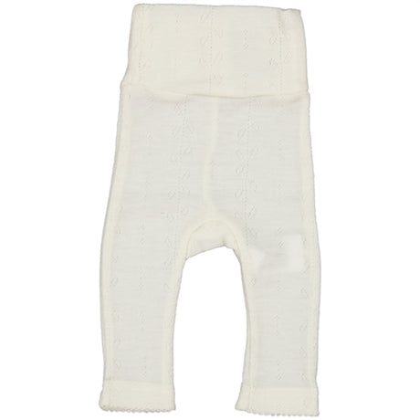 MarMar New Born Wool Pointelle Natural Piva Bukser