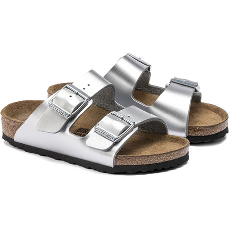 Birkenstock Arizona Kids BF Electric Metallic Silver Sandal