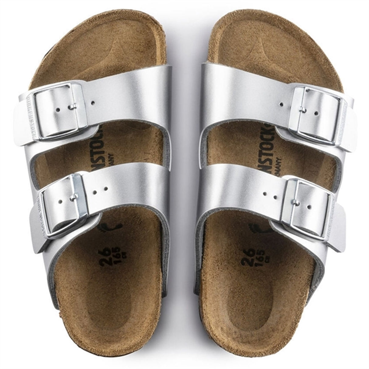 Birkenstock Arizona Kids BF Electric Metallic Silver Sandal