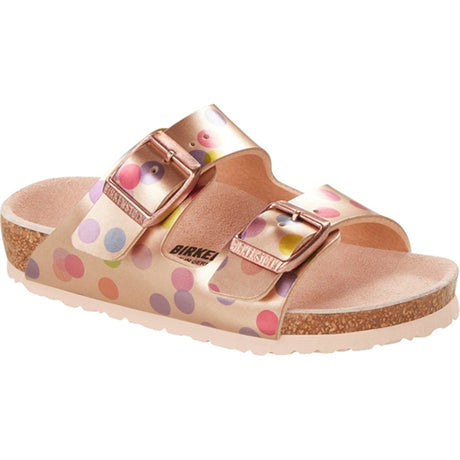 Birkenstock Arizona Kids Metallic Dots Copper Sandal