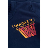 Wood Wood Navy Kim Stackes Logo Genser