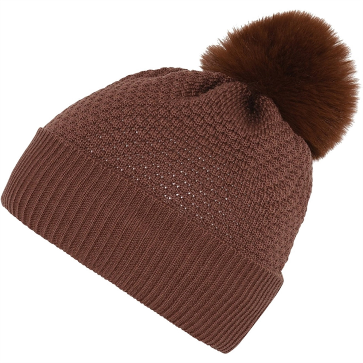 MP Danmark 97502 Oslo Ull Beanie - Fake Fur Soft Brown