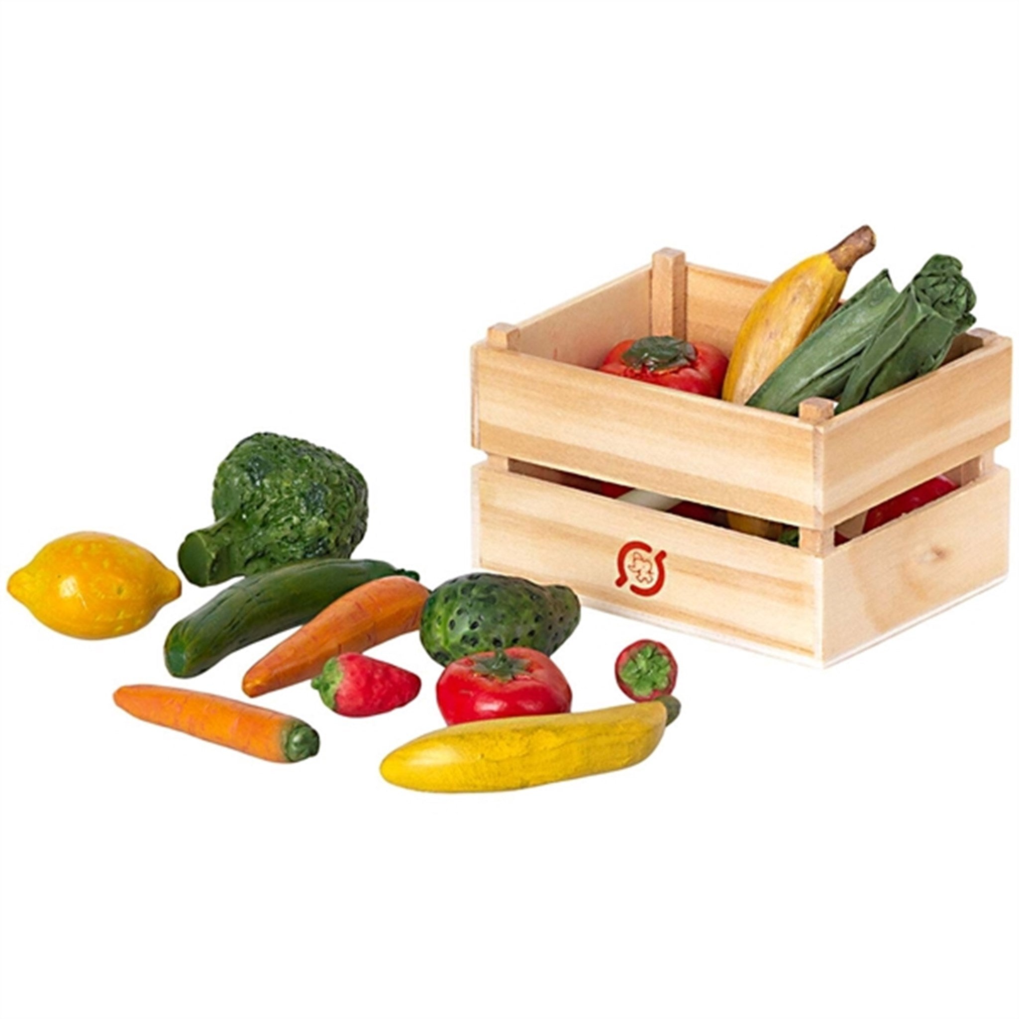 Maileg Miniature Grøntsager Og Frugt Kasse 2