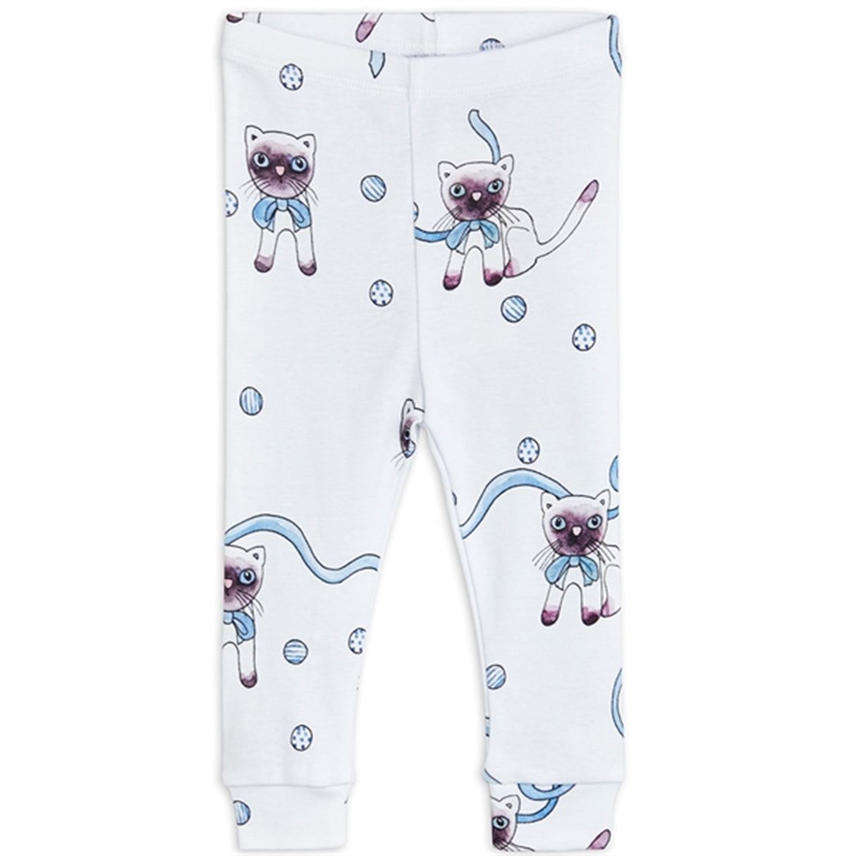 Mini Rodini Light blue Siamese Aop Leggings