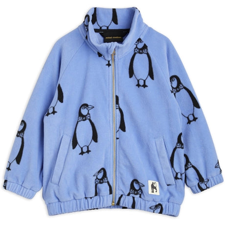 Mini Rodini Penguin Fleece Jakke Blue