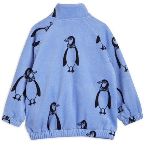 Mini Rodini Penguin Fleece Jakke Blue 2