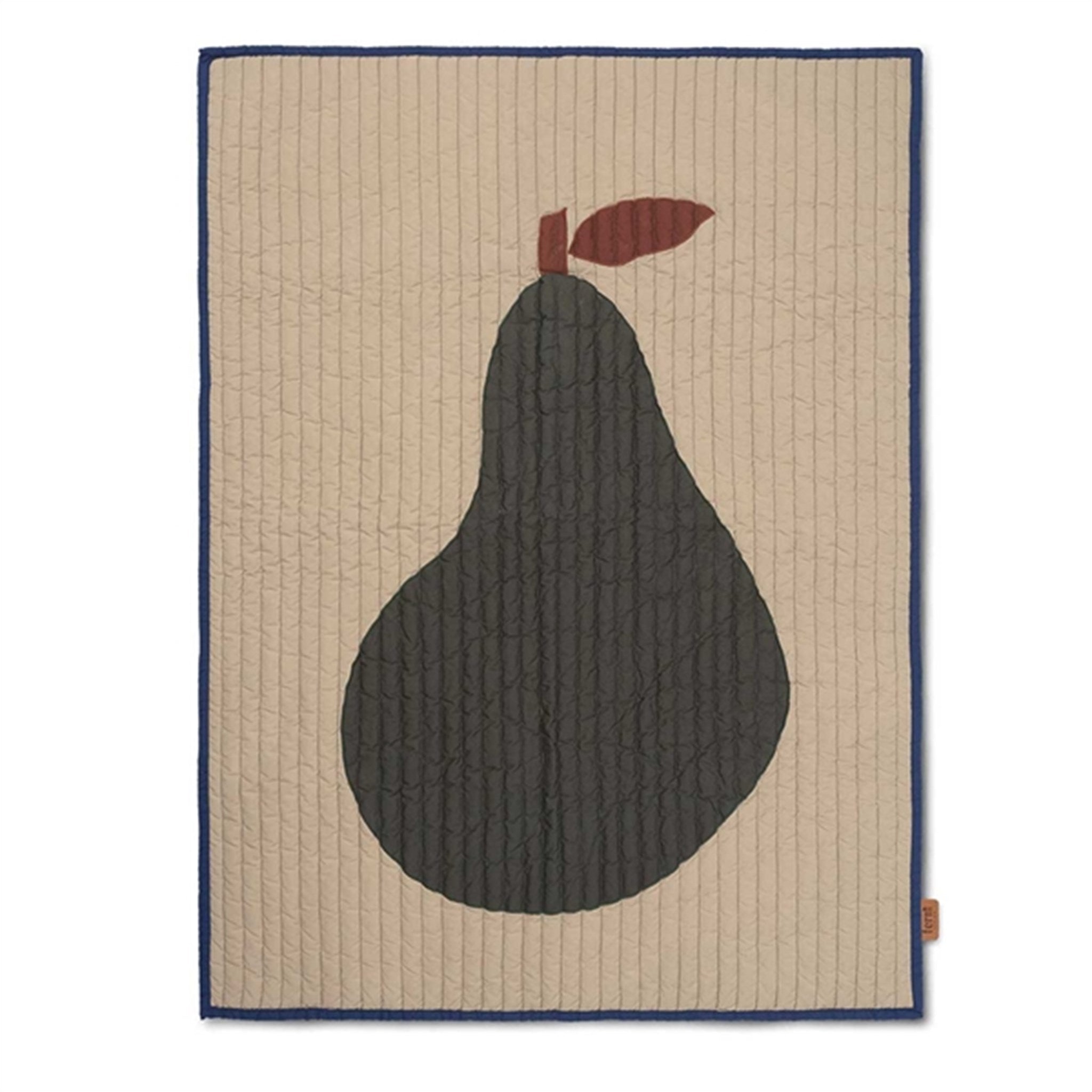 Ferm Living Pear Quilted Tæppe Sand