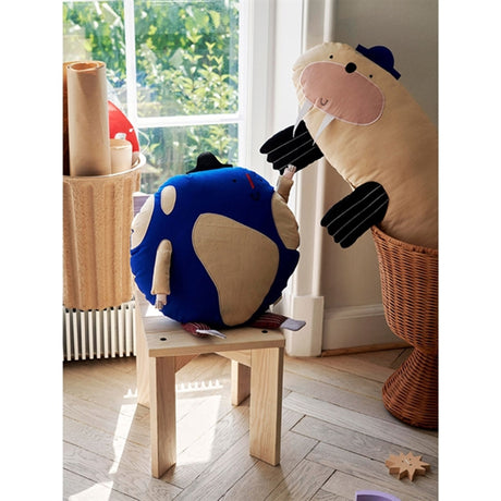 Ferm Living Verden Pude Bright Blue 2