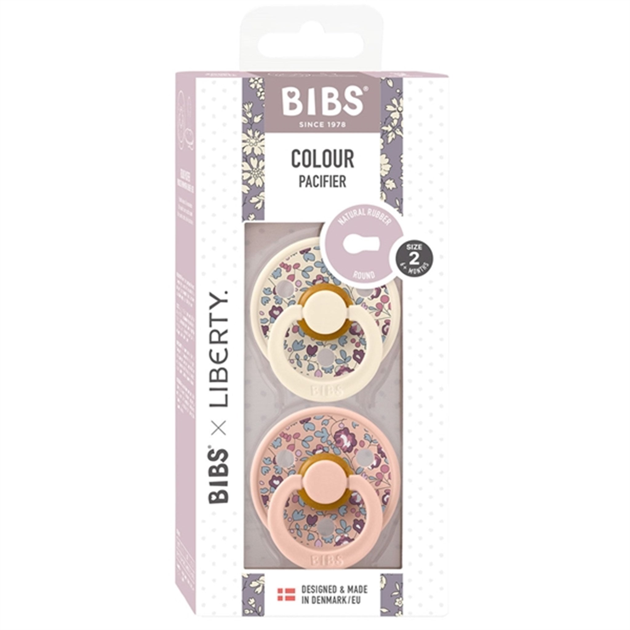 Bibs x Liberty Latex Sutter 2-pak Eloise Blush Mix 3