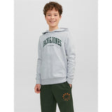 Jack & Jones Junior White Melange Josh Sweat Hoodie 3