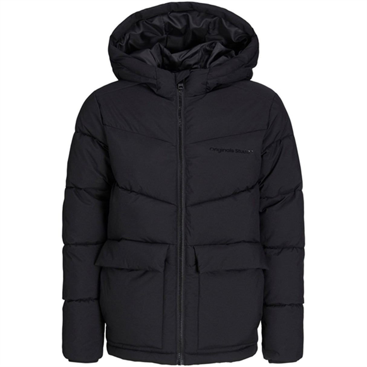 Jack & Jones Junior Black Vesterbro Puffer Jakke