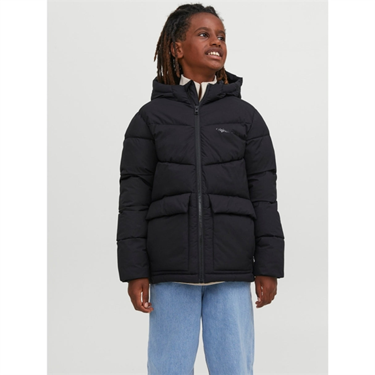 Jack & Jones Junior Black Vesterbro Puffer Jakke 2