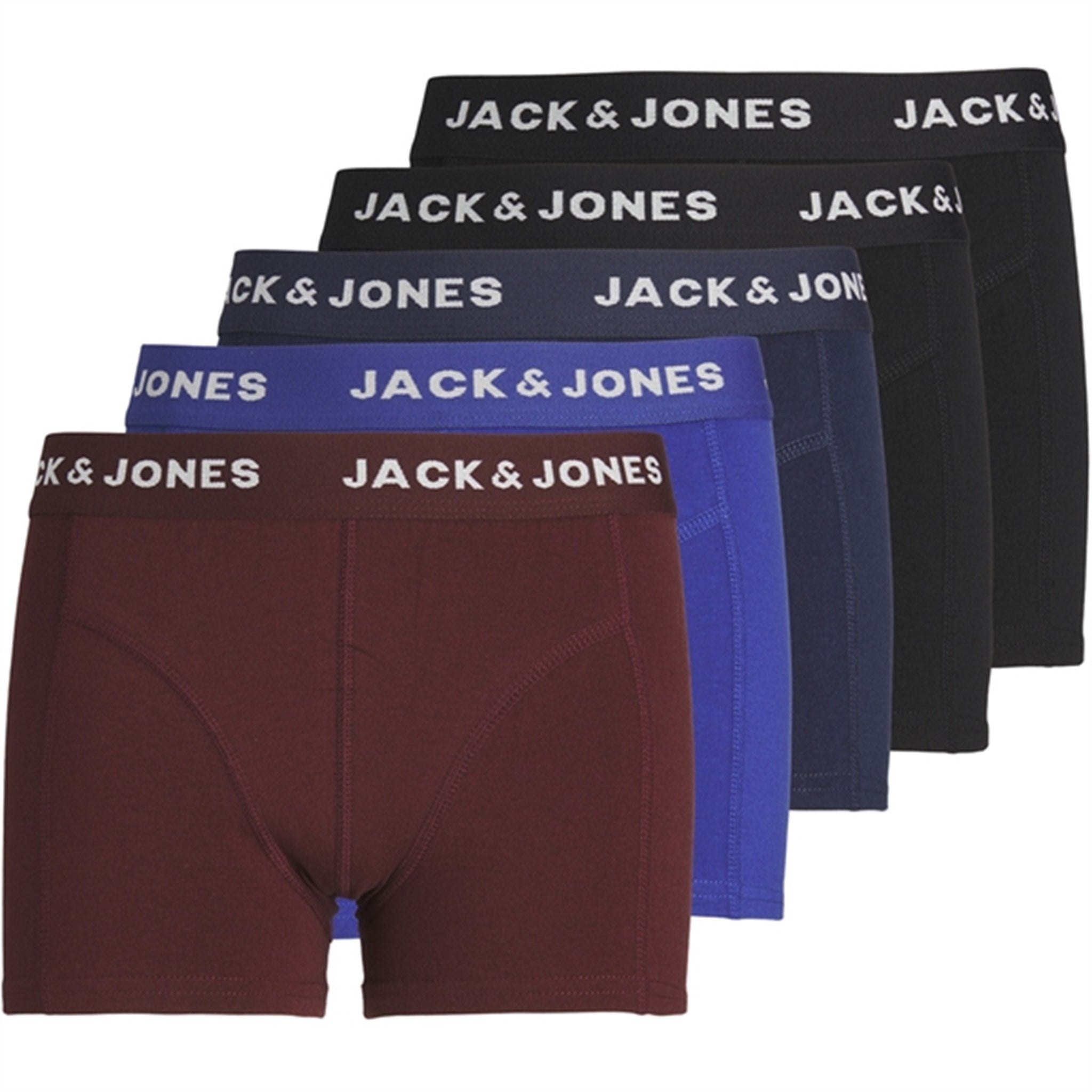 Jack & Jones Junior Black Navy Blazer Black Friday Bokser Shorts 5-pakning
