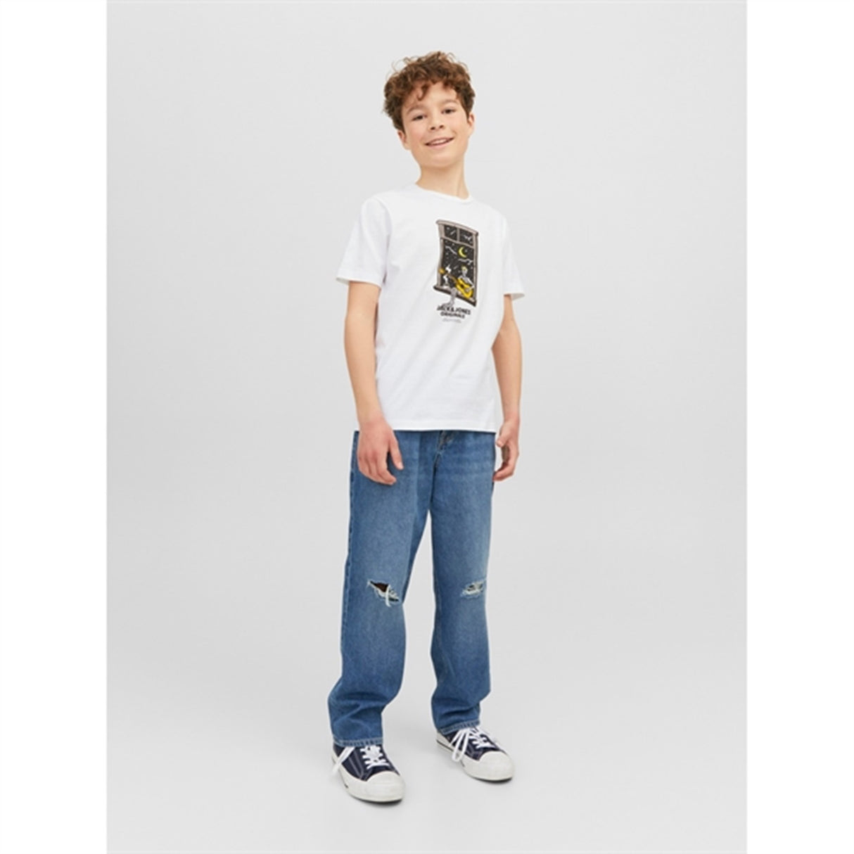 Jack & Jones Junior Bright White Afterlife T-Shirt 3