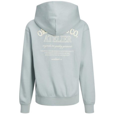 Jack & Jones Junior Gray Mist Jorsantorini Graphic Sweat Hoodie 2