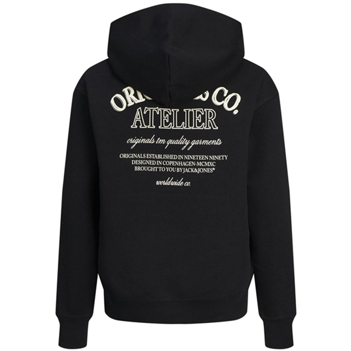 Jack & Jones Junior Black Jorsantorini Graphic Sweat Hoodie