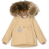 MINI A TURE Wang Fleece Fur Vinterjakke Semolina Sand