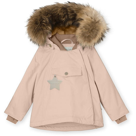 MINI A TURE Wang Fleece Fur Vinterjakke Rose Dust